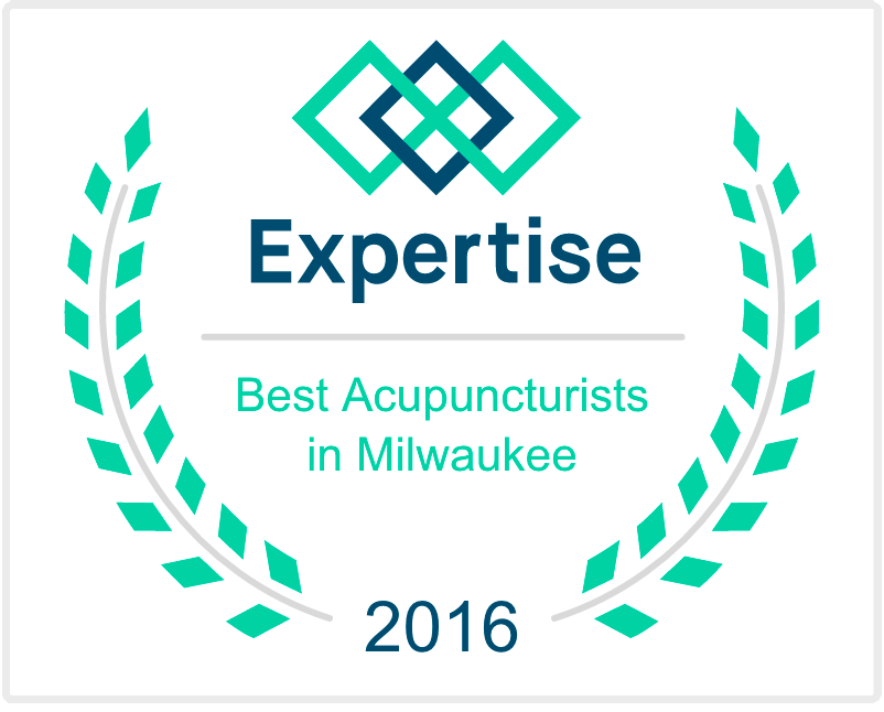 Image of an award for best acupuncturists in Milwaukee from Expertise in 2016.