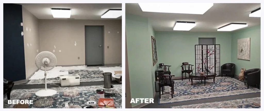 Before and after photo of Precision and Wellness Healing - Niagra