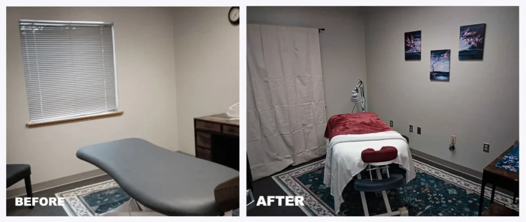 Before and after photo of Precision and Wellness Healing - Niagra