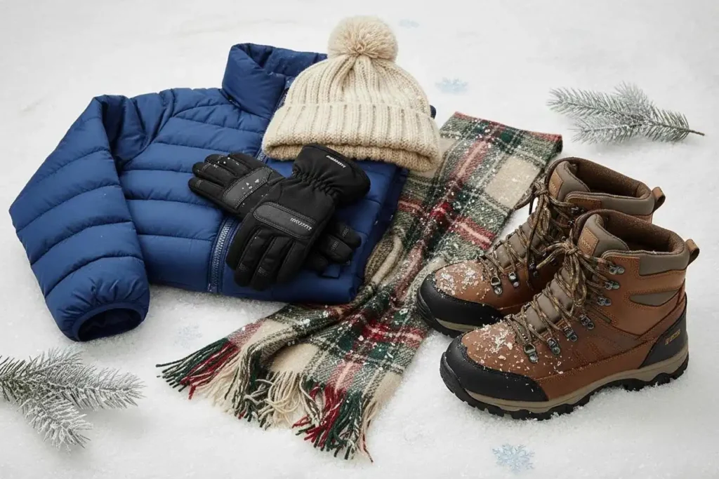 Winter clothing for a donation at Precision Healing and Wellness